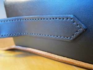 hand stitching detail on Bag No12